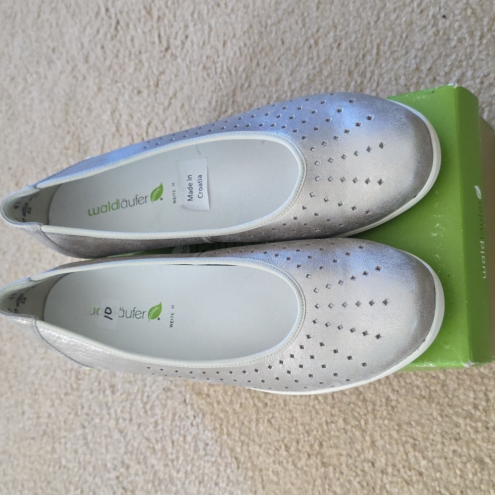 Waldlaufer Silver Women's Shoes Nina Size 10